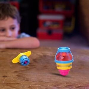 Dubbulon Toupie Lumineuse Enfant (3 Sets) Toupies LED Clignotantes Fidget Toys pour Enfant   Enfant Clignotant Jouets Toupie pour Garçon Fille Anniversaire des Enfant - Publicité