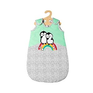 Heless 2194 Sac de Couchage pour poupées Motif Pois avec imprimé Pingouin et Fermeture Velcro, Taille 35-45 cm, 10204961, Multicolore - Publicité