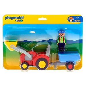 Playmobil 1.2.3. 6964 Fermier avec tracteur et remorque - Publicité