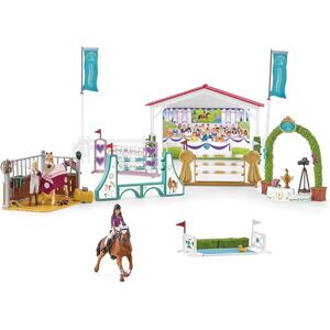 Schleich 42440 HORSE CLUB – Tournoi équestre entre amis, coffret  avec 86 éléments inclus dont 1 cheval  et 2 personnages, coffret figurines pour enfants dès 5 ans - Publicité