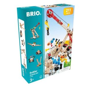 Brio Builder 34588 Coffret Activité Builder 211 pièces Jeu de construction STEM Sans pile Créations libres ou guidées Pour garcons et filles dès 3 ans - Publicité