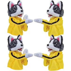 EHOTER Kung Fu Puppet Husky Dog Toy, Jouet De Marionnette à Main Boxing Dog, Poupée en Peluche Chien De Boxe, Jouet Interactif Délicat Cadeau pour Enfants (4 pièces) - Publicité