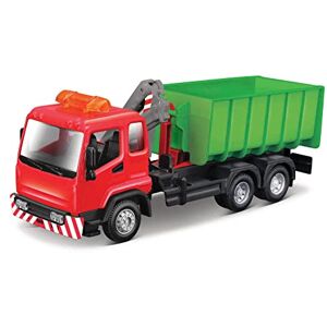 Bburago Die-Cast MUNICIPLE Lorry with Working Hook Lift and Crane Collectible Model Toy 1:50 Scale - Publicité