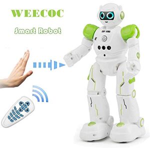 WEECOC RC Robot Jouets Geste Reconnaissance Intelligent Robot Jouets pour Enfants Peut Chanter Danse Parler Cadeau d'anniversaire De Noël (Vert) - Publicité