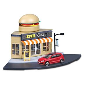 Bburago -1/43 City-Fast Food + 1 vehicule, 31504 - Publicité