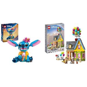 Lego ǀ Disney Stitch, Jouet de Construction pour Enfants, Set avec Cornet de Glace & 43217 Disney et Pixar La Maison de « Là-Haut », Jouet avec Ballons, Figurines Carl, Russell - Publicité