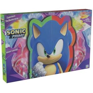 Bandai Sonic Prime Calendrier de l'Avent 2023 pour enfants Sonic The Hedgehog avec figurines autocollants et plus basé sur la série Sonic Prime Netflix   Les jouets Sonic font d'excellents cadeaux de - Publicité