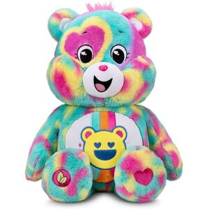 Basic Fun Care Bears Bisounours L’Ours Bonnes Ondes Peluche géante de 60 cm, Gros Nounours collectionnable et Ultra-Doux, Jouet Doux et idéal pour Les Enfants, Convient aux garçons et aux Filles de 4+ Ans - Publicité