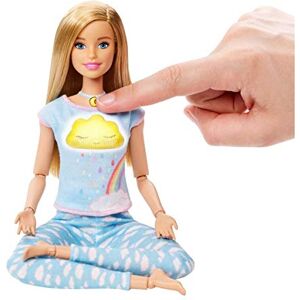 Barbie Bien-être Coffret Méditation avec poupée Blonde avec Exercices de méditation, Figurine Chiot et Accessoires, Jouet pour Enfant, GNK01 - Publicité