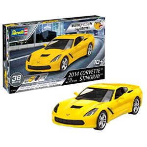 Revell Easy Click Corvette C7 Stingray à Construire Maquette, 7449, Jaune, 1/25 - Publicité