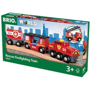 Brio World 33844 Train Des Pompiers Sans Pile Système D'attache Aimantée Pour Circuit De Train En Bois Jouet Pour Garçons Et Filles Dès 3 Ans Jaune, 24.2 x 3.4 x 4.9 cm - Publicité