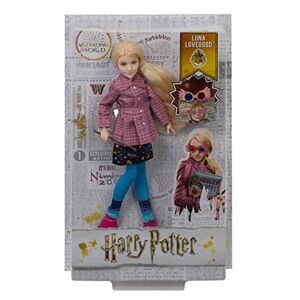 Mattel Harry Potter poupée articulée Luna Dragonneau avec un costume en tissu et sa baguette magique, à collectionner, jouet enfant, GNR32 - Publicité