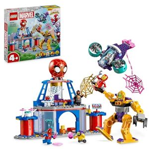 Lego Marvel Spidey et Ses Amis Extraordinaires Le QG des Lanceurs de Toile de l’Équipe Spidey, Jouet de Super-Héros, Set de Véhicules de Combat pour Enfants, pour Garçons et Filles dès 4 Ans 10794 - Publicité