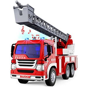 Camion de pompiers électrique pour 2 enfants 12v Ce camion de pompi