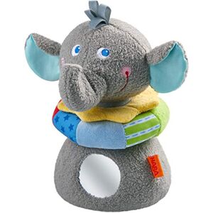 HABA 305086 Figurine empilable Elefant Eric avec Effet de Miroir et de Jeux tels Que Le Film Miroir et la grimpe, Jouet en Tissu à partir de 10 Mois - Publicité