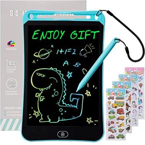 Kidpolis Tablette Dessin Enfant, 8,5 Pouces Ardoise Magique Tablette D'écriture LCD, Jouet Enfants 2 3 4 5 6 7 Ans Garçon Fille Cadeaux, Coloré Tablette Dessin, Educatif Cadeau d'anniversaire Noël pour Enfants - Publicité