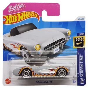 Hot Wheels 1956 Corvette HW Screen Time 3/10 HTB37 Carte courte Barbie The Movie Mattel 2024 - Publicité