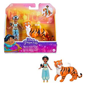 Mattel Princesses Disney Coffret avec mini-poupée articulée Jasmine et figurine de son tigre Rajah, à collectionner, Jouet Enfant, Dès 3 ans, HLW83 - Publicité