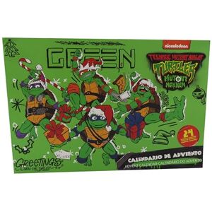 CYPBRANDS CYP Brands Tortues Ninja Calendrier de l'Avent, Calendriers, Cadeaux, Noël, Multicolore, Produit officiel - Publicité