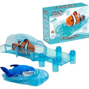 Lansay ZHU ZHU AQUARIUM Kit Accessoires Bateau & Ponton pour Peluche Intéractive Pour Enfants dès 4 ans Mini Univers Sous-Marin avec Planche de Lancement & Bateau Pas Besoin d'Eau - Publicité