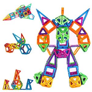 Jokooan Construction Magnétique Enfant 122 pcs, Jeux Aimants Jeux de  Construction Aimanté Montessori Jeux Educatif pour Les Enfants 4 Ans + :  : Jouets