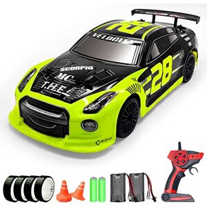 RACENT Voiture télécommandée pour enfants 1/14 grande vitesse RC 2,4 GHz Jouet cadeau pour garçons et filles (vert) - Publicité