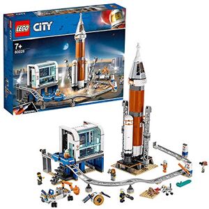 Lego ®-City La fusée spatiale et sa station de lancement Enfant 7 Ans et Plus, Jouet de Construction, 837 Pièces 60228 - Publicité