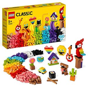 Lego 11030 Classic Briques à Foison, Jouet Briques avec Emoji Smiley, Un Perroquet, Une Fleur et Plus, Cadeau Créatif pour Enfants, Garçons, Filles Dès 5 Ans - Publicité