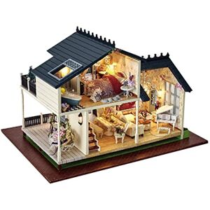 Toyvian Bricolage Miniature Maison de Poupée Miniature Bricolage Maison Jouet Bricolage Maison Modèle Miniature Maison Modèle Kit Construire à La Main - Publicité