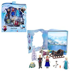 Mattel Disney La Reine des Neiges Coffret d’Histoires, avec 6 personnages incontournables, mini-poupées, figurines et accessoires, Jouet Enfant, Dès 3 ans, HLX04 - Publicité
