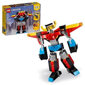 Lego Creator 3in1 Super Robot 31124 Building Kit Featuring a Robot Toy, a Jet Airplane and a Dragon Model; Creative Gifts for Passionate Fans Aged 7+ (159 Pieces) - Publicité