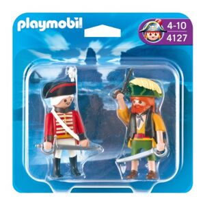Playmobil 4127 Jeu de construction  Duo Pirate et soldat anglais - Publicité