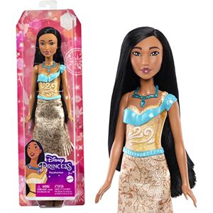 Mattel Princesses Disney Poupée Pocahontas articulée avec tenue scintillante et accessoires dont chaussures et collier, Jouet Enfant, Dès 3 ans, HLW07 - Publicité