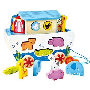 Hape E8049 Wooden Pull A Long Noah's Ark Pull Toy - Publicité