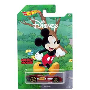 otto Vehicule Disney : Mickey Fast felion pour Hot Wheels Collection Mickey 90eme Anniversaire Voiture Miniature Rouge 1:64 Enfant - Publicité
