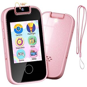 PTHTECHUS Appareil Photo pour Enfant Jouet téléphone Portable pour Filles et garçons Écran Tactile Lecteur MP3 avec caméra à Rabat, Suivi des habitudes, Jeux, Alphabet, Apprentissage éducatif - - Publicité