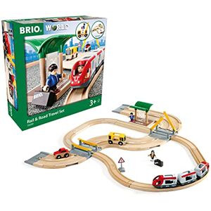 Brio World 33209 Circuit Correspondance Train / Bus Coffret complet 33 pièces Circuit de train en bois Jouet pour garcons et filles à partir de 3 ans - Publicité