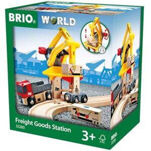 Brio World 33280 Grue de Chargement de Marchandises Accessoire pour circuit de train en bois Action de jeu sans pile Jouet pour garçons et filles dès 3 ans - Publicité