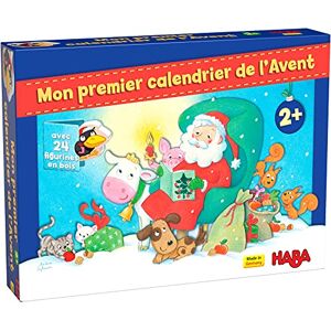 HABA Premier Calendrier de l'Avent-Figurines en Bois-Noël à la Ferme-2 Ans et Plus, 306359 version française - Publicité