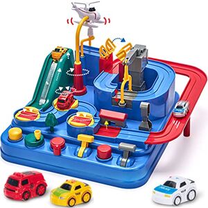 hahaland Jouet de Garage Transporteur Voiture pour Garçon 2 3 4 Ans, 10 PCS  Camion Jouet avec Sons et Lumières pour Enfant 3 Ans Cadeau Jouet pour