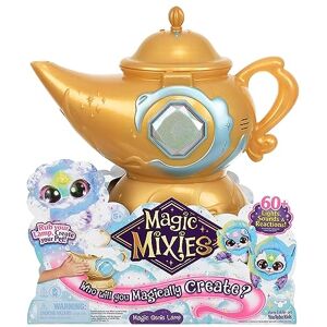 Giochi Preziosi Magic Mixies Lampe magique bleue Jouet interactif Poupée de génie Mixie avec lumières, sons et effets de brouillard, pour enfants à partir de 5 ans, célèbre (MGX09200) - Publicité