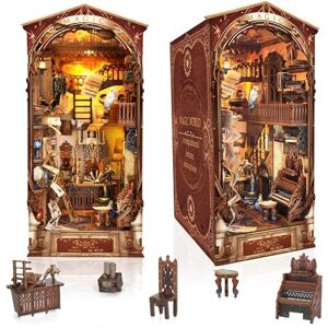 Collazoey Kit de Bricolage pour Maison de poupée Miniature, Puzzle 3D en Bois, avec capteur de lumière LED, Cadeau d'anniversaire pour Adolescent et Adulte, Cadeau de Saint-Valentin(Monde Magique) - Publicité