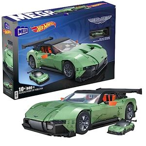 MEGA Hot Wheels Aston Martin Volcan, Jeu De Construction pour Enfants Et Adultes, avec 986 Pièces, Comprend 1 Voiture Hot Wheels À L'Échelle 1:18, Jouet pour Enfant de 10 Ans et Plus, HMY97 - Publicité