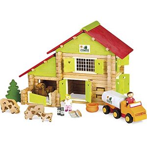 Jeujura 8054 Jeu de Construction Chalet à Comte avec Camion et Animaux 180 Pièces - Publicité