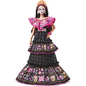 Barbie Signature poupée de collection Dia de los Muertos habillée et maquillée en Catrina, jouet collector, GXL27 - Publicité