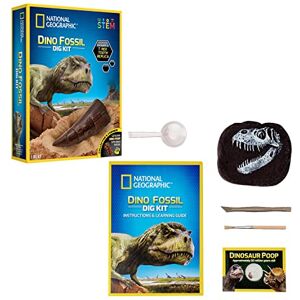 Bandai National Geographic Kit de fouille 3 fossiles de Dinosaure à extraire Jeu Scientifique et éducatif STEM JM80568M - Publicité