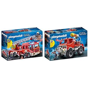 Playmobil 1.2.3 - Camion de pompiers avec Échelle - 6967 - 2 Parties