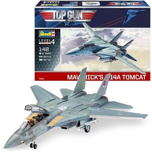 Revell -F-14 A Tomcat Top Gun Maquette, 3865, Non laqué RV03865, Centre - Publicité