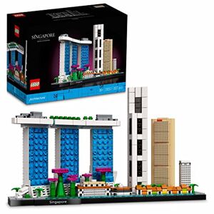 Lego 21057 Architecture Singapour, Maquette à Construire, Loisirs Créatifs pour Adultes, Collection Skyline, Décoration pour La Maison, Idée Cadeau Original pour Fête des Mères - Publicité