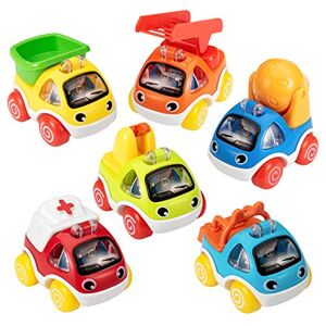ASTOTSELL Cars Toy pour 1 2 3 Ans Enfants, 6 Pièces Pull Back Toy Cars Mini Alloy Racing Vehicle Set for Toddlers, Pull Back and Go Cars for Baby Birthday - Publicité